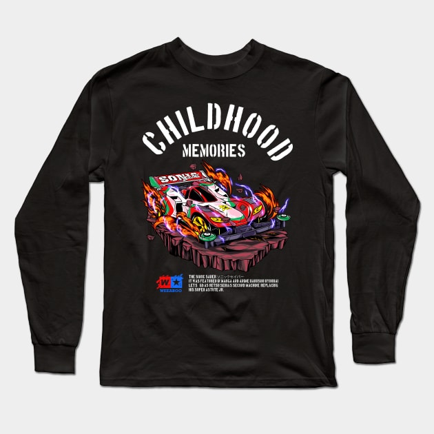 Sonic Saber Childhood Memories Long Sleeve T-Shirt by mazyoy